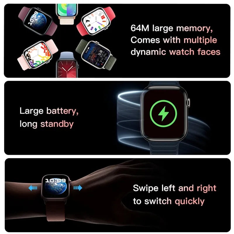 S10 Pro Max Smart Watch – 2" HD Touch Screen & Wireless Charging