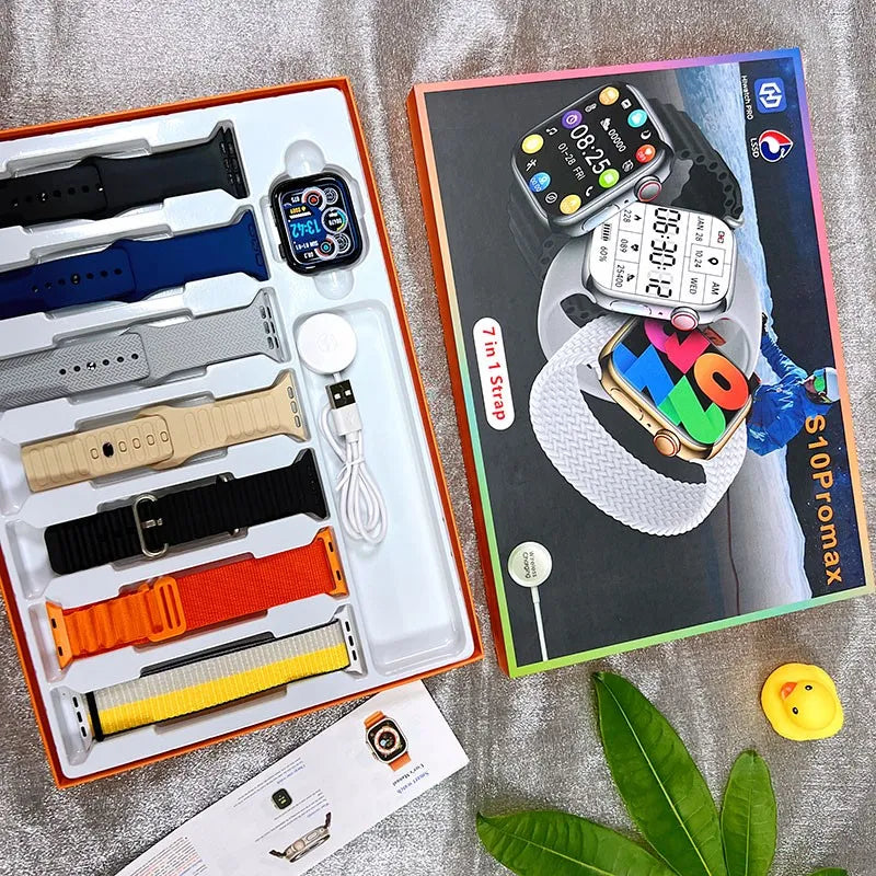 S10 Pro Max Smart Watch – 2" HD Touch Screen & Wireless Charging