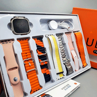 Ultra 7-in-1 Smart Watch with Interchangeable Straps, HD Display & Fitness Tracking