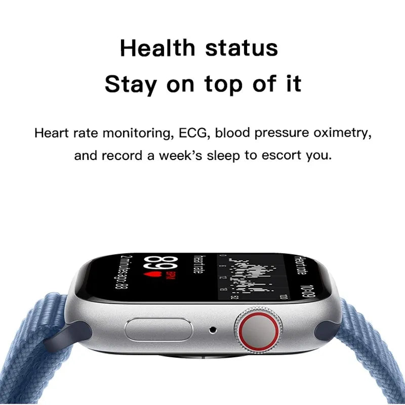 S10 Pro Max Smart Watch – 2" HD Touch Screen & Wireless Charging