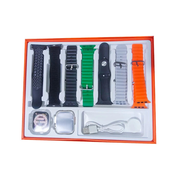 8+1 Premium Ultra Smartwatch with Extra Strap, Bluetooth Calling & Fitness Tracking