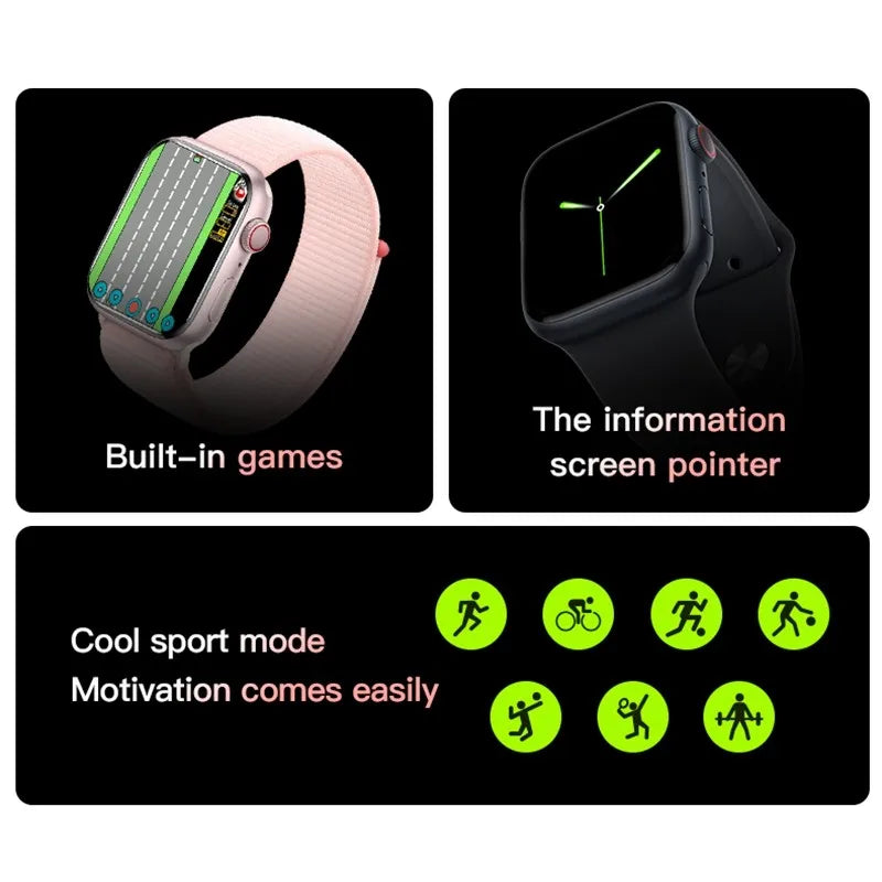 S10 Pro Max Smart Watch – 2" HD Touch Screen & Wireless Charging