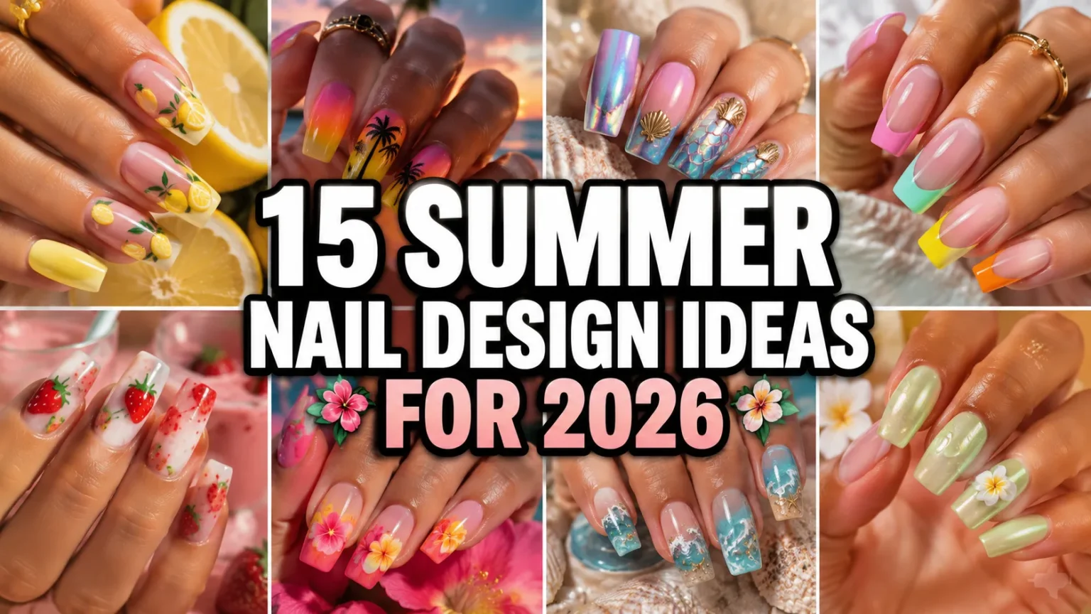 15 Summer Nail Design Ideas That Will Be Everywhere in 2026 Summer Nail Design Ideas