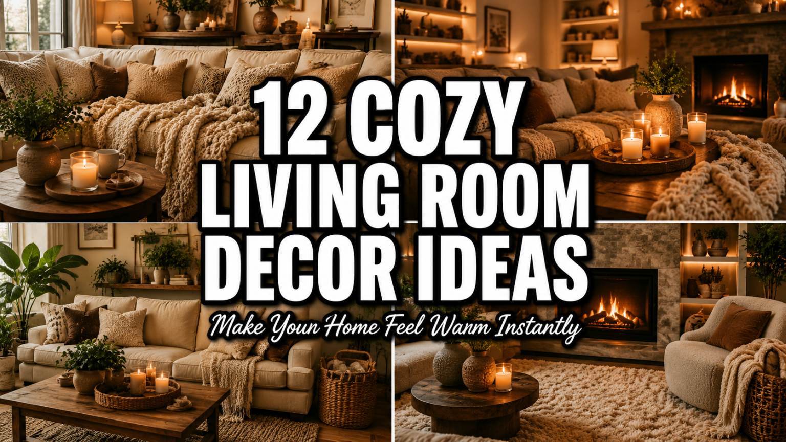 12 Cozy Living Room Decor Ideas That Make Your Home Feel Warm Instantly