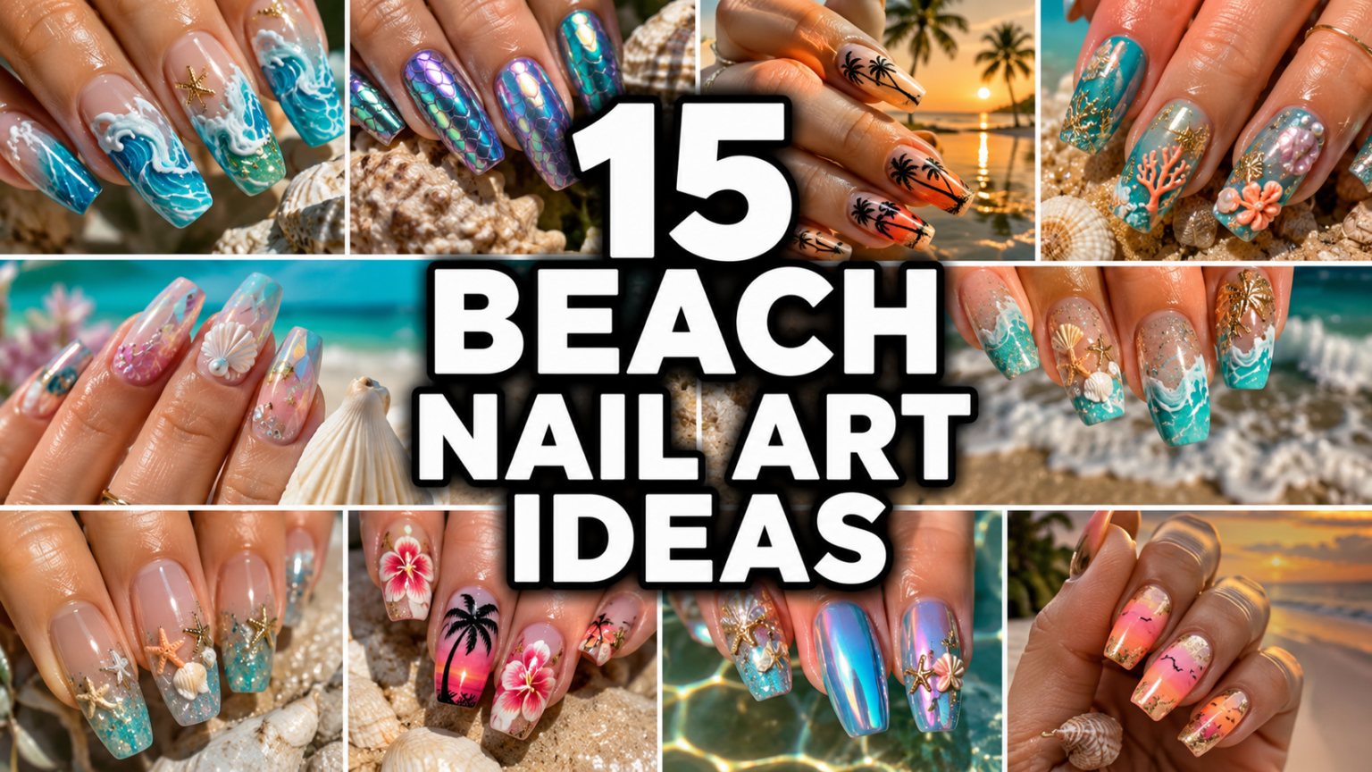 15 Beach Nail Art Designs Perfect for Your Summer Vacation 15 Beach Nail Art Designs Perfect for Your Summer Vacation
